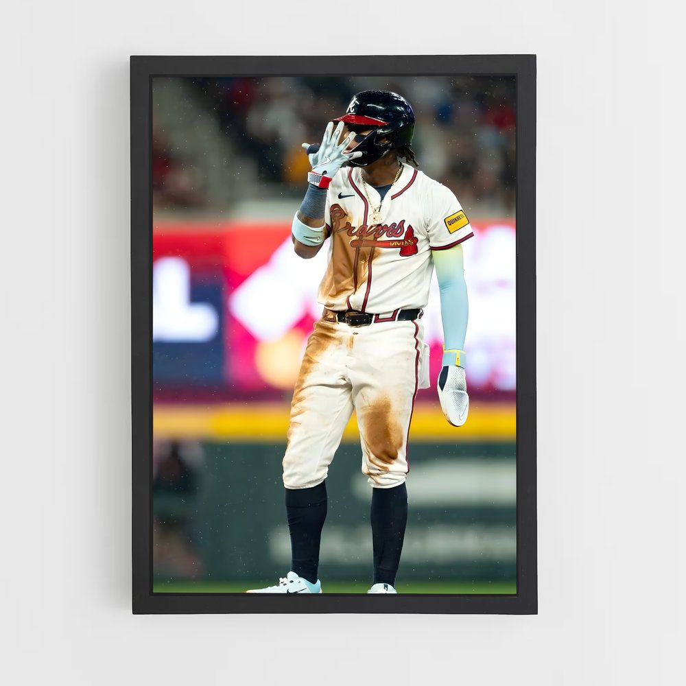 Poster Acuña en Action – affiche Baseball (vue 2)